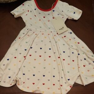 Kyte BABY Multicolored Heart Dress